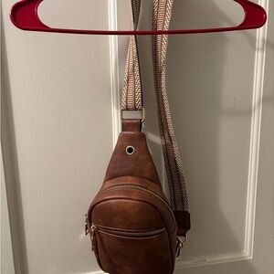 Elegant Brown Crossbody Bag